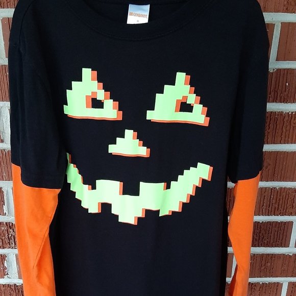Gymboree Halloween pumpkin shirt boys size 8 - Picture 1 of 4